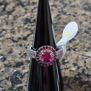 Bomb Party RBP6849 “Can’t Believe She’s Mine” Ruby Corundum Hematite Sz 7